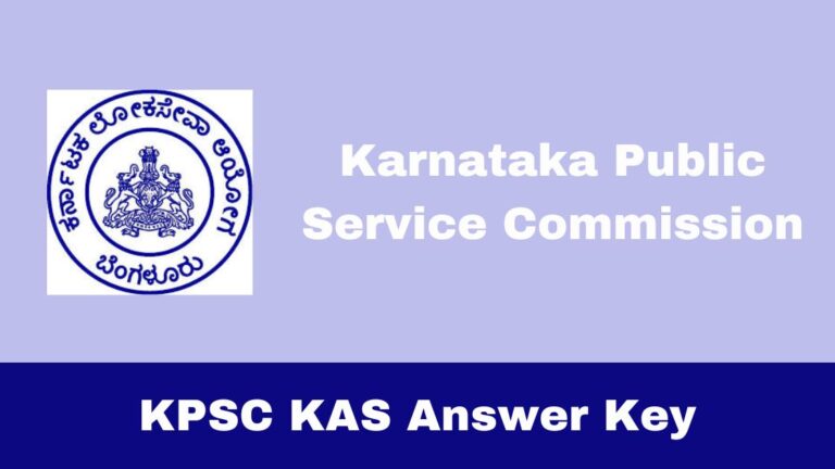 KPSC KAS Answer Key