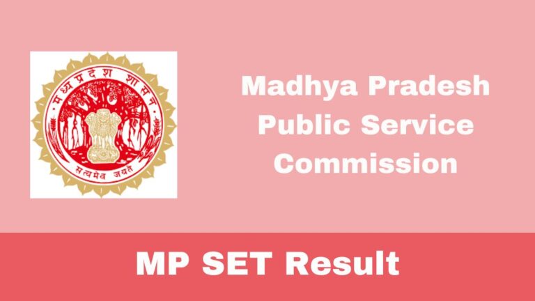 MP SET Result