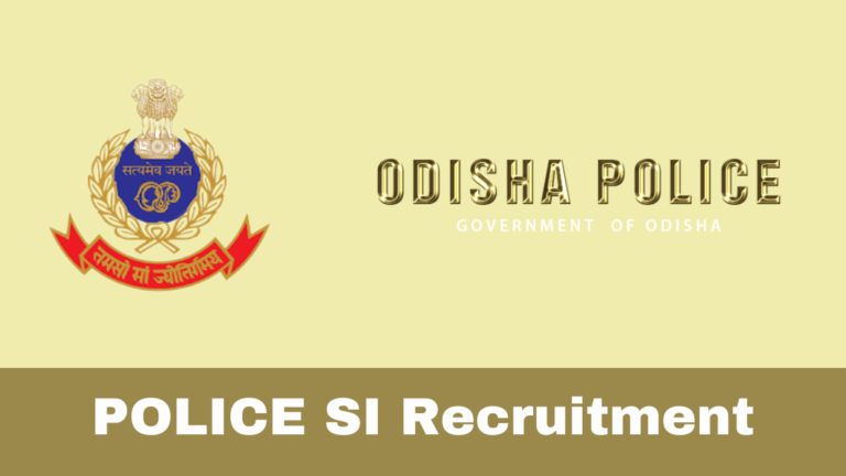 Odisha Police SI Recruitment