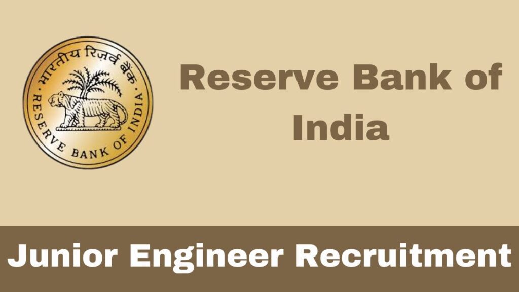 RBI JE Recruitment